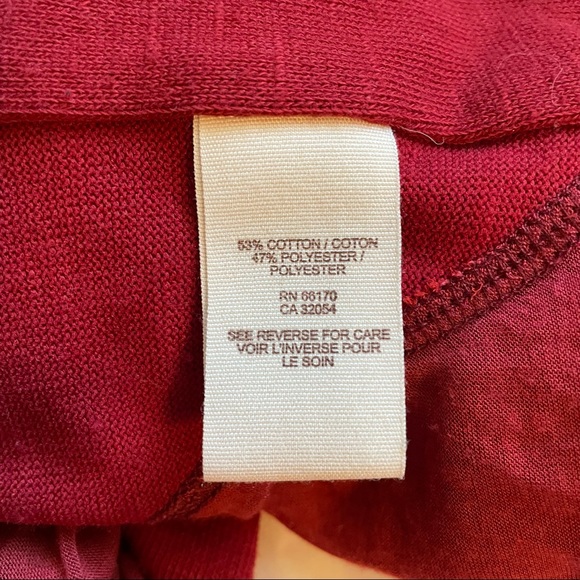 Free People Crop Back Layered Shrug Cardigan Red One Size Waterfall Cascade Hem - Picture 9 of 10